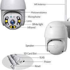 5 БРОЯ WIFI Въртяща се Куполна Безжична Камера 5MPX HD