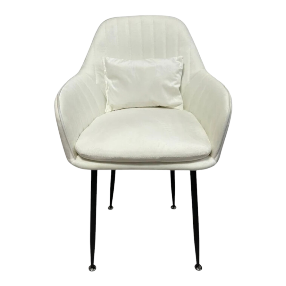 Стилен Трапезен стол Ивон + подарък възгалвничка - 3 цвята