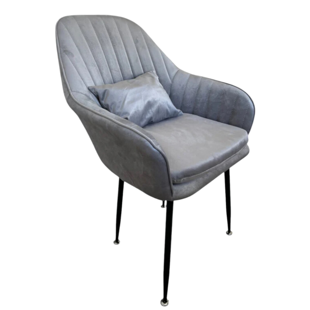 Стилен Трапезен стол Ивон + подарък възгалвничка - 3 цвята