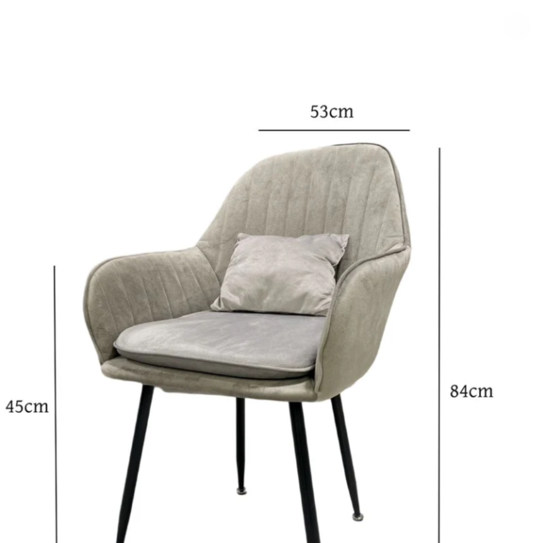 Стилен Трапезен стол Ивон + подарък възгалвничка - 3 цвята