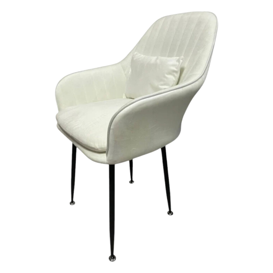 Стилен Трапезен стол Ивон + подарък възгалвничка - 3 цвята