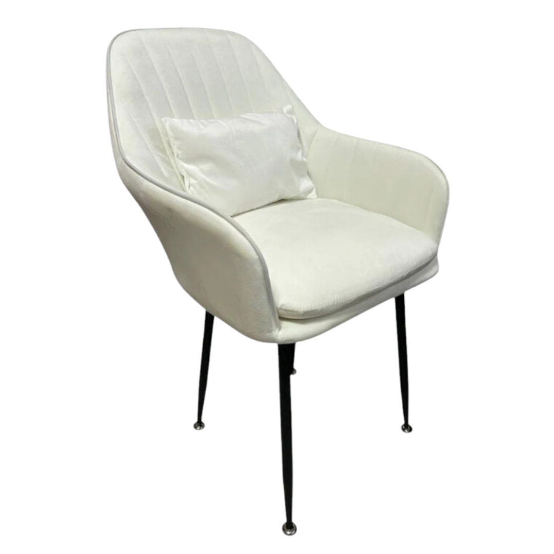 Стилен Трапезен стол Ивон + подарък възгалвничка - 3 цвята